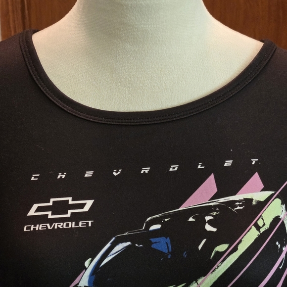 Chemistry Corvette Graphic T-Shirt Mini Dress Black & Pink Women size 1X - Picture 7 of 15